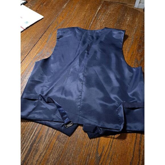 New 40R Umlerto Bonelli 1303 St Angelo Blue Pinstripe Suit Coat Blazer Vest NWT - Picture 8 of 8